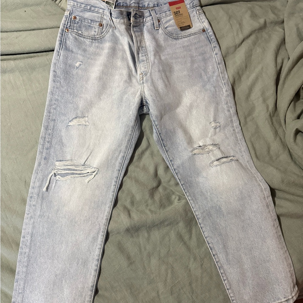 Levi's Light Blue Ripped Jeans